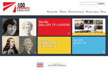 Tablet Screenshot of 100leaders.org